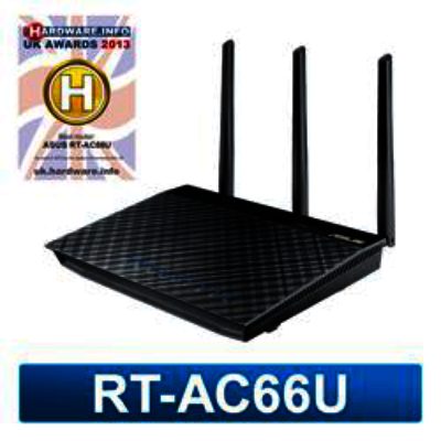 Asus RT-AC66u 802.11ac Dual-Band Wireless-AC1750 Gigabit Router